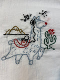 Millie's Tea Towels, Hand Embroidered: Llama Drama Collection (10 to choose from)