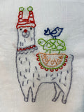 Millie's Tea Towels, Hand Embroidered: Llama Drama Collection (10 to choose from)