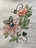 Millie's Tea Towels, Hand Embroidered: Buzzin' Bees (7 to choose from)