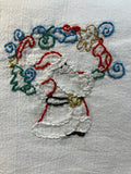 Millie's Tea Towels, Hand Embroidered: Jolly Old Santa Collection (7 to choose from)