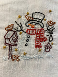 Millie's Tea Towels, Hand Embroidered: Christmas on the Farm Collection (5 to choose from)