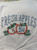 Millie's Tea Towels, Hand Embroidered: Apples Collection (9 to choose from)