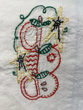 Millie's Tea Towels, Hand Embroidered: Apples Collection (9 to choose from)