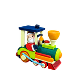 German Christmas Ornament: Railroad Santa