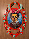 Painted Tin Wall Hanging: Frida