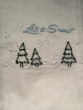 Millie's Tea Towels, Hand Embroidered: Winter (4 to choose from)