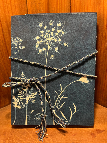 Cyanotype Long Stitch Journal, Six Signature
