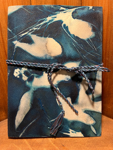Cyanotype Long Stitch Journal, Three Signature