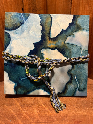 Cyanotype Long Stitch Journal, Ten Signature