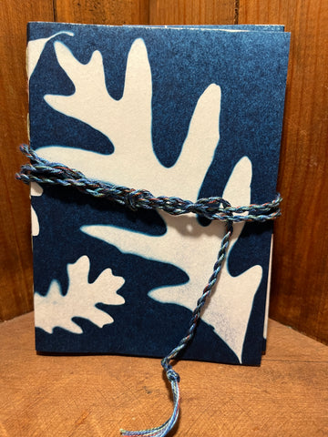 Cyanotype Long Stitch Journal, Four Signature