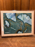 Wet Cyan Note Cards, Package of Six