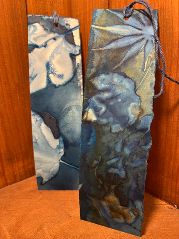 Cyanotype Bookmark, Handmade