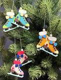 German Christmas Ornament: Ice Skates
