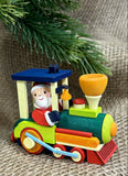 German Christmas Ornament: Railroad Santa