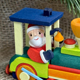German Christmas Ornament: Railroad Santa