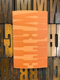 Handmade Journal: Write Here, Letterpress