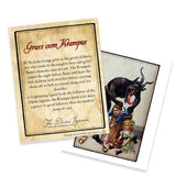 Krampus Card with Basket o' Children