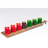 Kwanzaa Cube Candles, 7-Pieces, Handmade