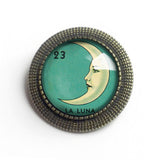 La Luna Loteria Brooch, Handmade in Detroit