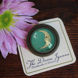 La Luna Loteria Brooch, Handmade in Detroit