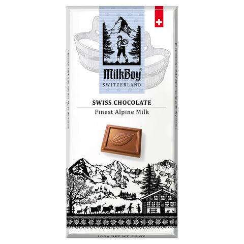 Milkboy Finest Alpine Milk Chocolate, from Switzerland