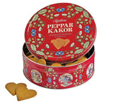 Nyåkers Pepparkakor: Swedish Ginger Snap Hearts in a Tin