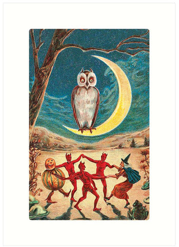 Hallowe'en Card : Owl Watch