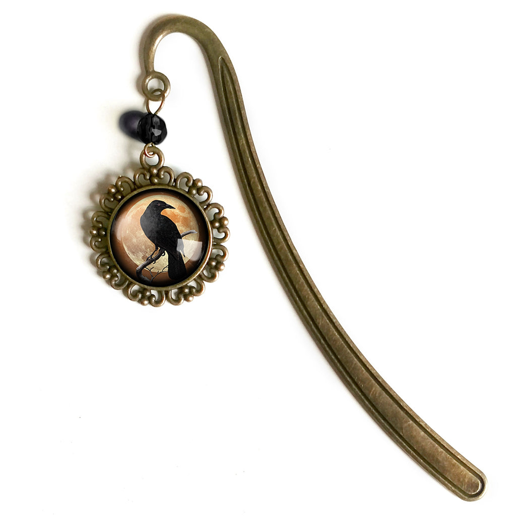 Raven & Golden Moon Book Hook – Convivio Bookworks