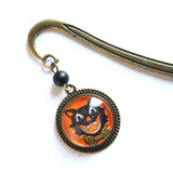 Retro Hallowe'en Black Cat Book Hook