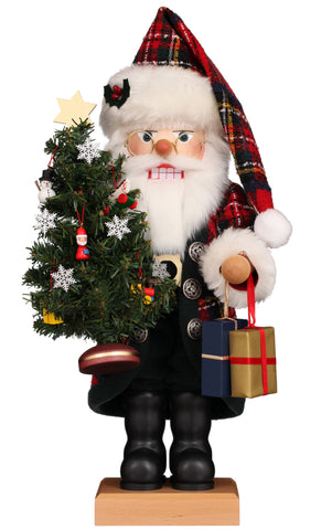 German Premium Nutcracker: Santa with Christmas Tree