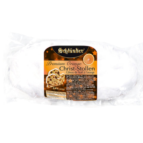 Schlünder Premium Orange Christmas Stollen, from Germany
