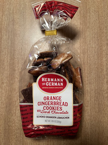 German Cookies: Orange Gingerbread with Dark Chocolate (Schoko Orangen Lebkuchen)