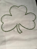 Millie's Tea Towels, Hand Embroidered: St. Patrick's Day Collection (5 to Choose From)