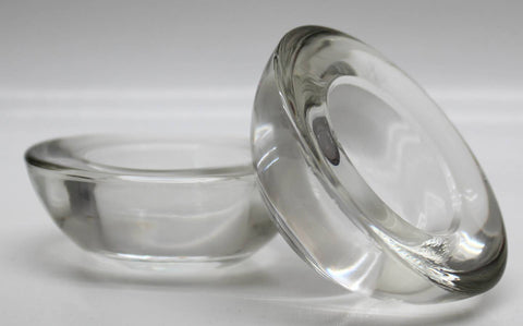 Swedish Glass Tea Light Holder, Clear