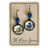 Mismatched Teacup & Teapot Earrings, Handmade in Detroit