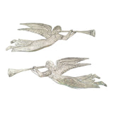 Large Tin Trumpeting Angel Ornament