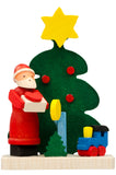 German Christmas Ornament: Santa & Christmas Tree Scenes