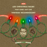 Tru-Tone Jeweltone Vintage Style Christmas Lights, C7 LED 10-Light Sets