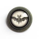 Victorian Bat Brooch, Handmade in Detroit