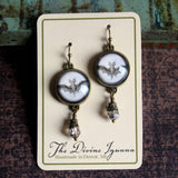 Victorian Bat Earrings, Handmade in Detroit