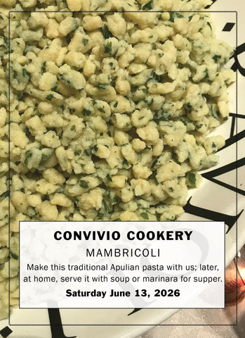 Make Mambricoli with Instructor John Cutrone, June 13, 2026