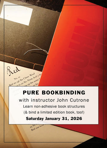 Pure Bookbinding with Instructor John Cutrone, January 31, 2026