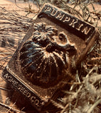 Blackened Wax Primitive Folk Art: Pumpkin Seed Packet