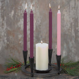 Hand Forged 4-Taper Candle Ring (Perfect for Advent Rings)
