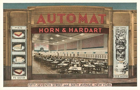 Postcard: Horn and Hardart Automat, New York City