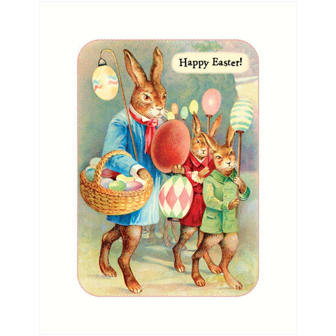 Easter Card : Bunny Lantern Parade