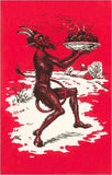 Postcard: Krampus Serving Steaming Apples