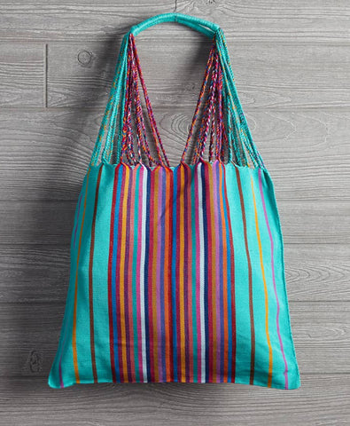 Mexican Market Bags: Striped Hand Loomed Cotton