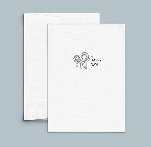 Greeting Card: Oh Happy Day, Letterpress