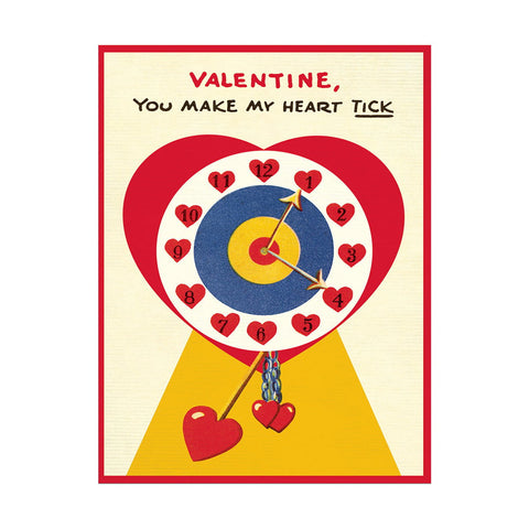 Valentine Card: You Make my Heart Tick